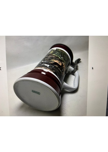 Rastal Zin Kapaklı Porselen Tankart - 25 cm Boyunda