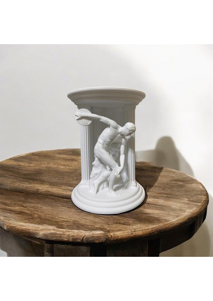 Athena Işığı – Antik Heykel Discobolus Dekoratif Mum Işık modelleri
