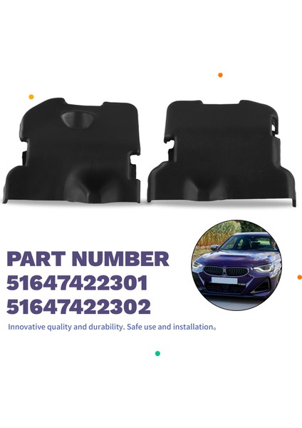 Ön Bonnet Hood Sol Sağ Alt Kilit Paneli 51647422301 51647422302 Bmw 2 3 4 Seri M240I G20 G21 (Yurt Dışından) indirimleri