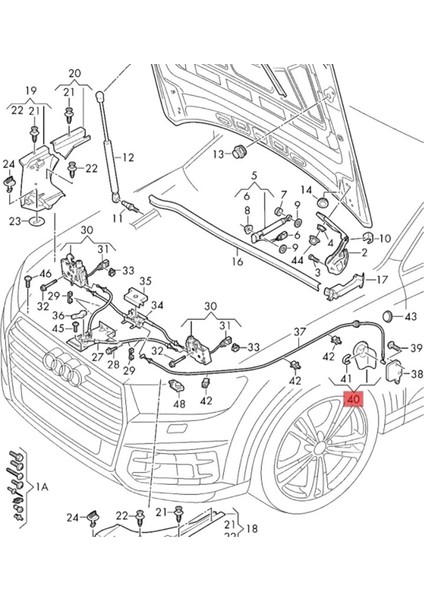 Lhd Hood Serbest Bırakma Tutma Düğmesi Kapağı W/bracket Audi Q7 Vw Touareg Porsche Cayenne 4M1823533F4PK Için (Yurt Dışından) fırsatları