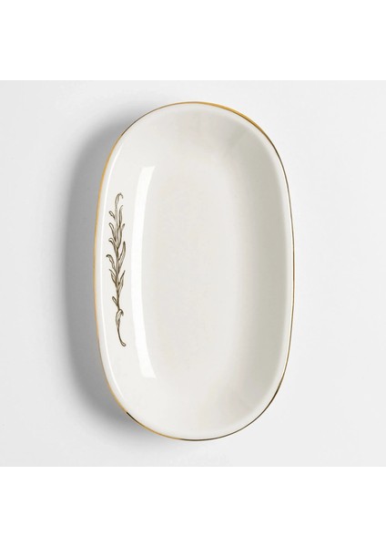 Lyra Gold Kayık Tabak 24X14 cm