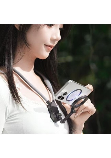 Manyetik Boyun Tipi Esnek Telefon Tutucu – Eller Serbest Pov / Vlog / Spor Kullanımı Için Uyumlu Nh-01 fiyatları