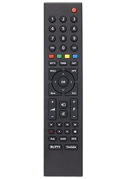 Uydu Alıcılı LED Televizyon Kumandası Youtube Tuşlu Model