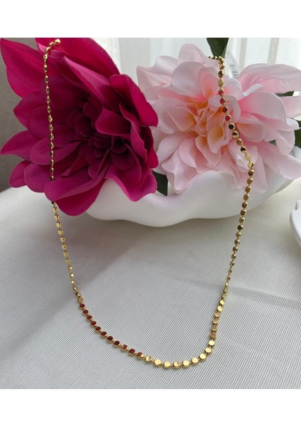 Çelik Gold Renk Kolye modelleri