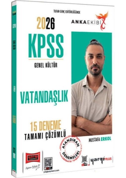 Yargı Yayınları 2026 Kpss Anka Ekibi Genel Kültür Tamamı Çözümlü Vatandaşlık 15 Deneme
