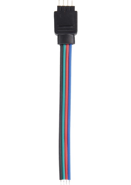 5 Adet Rgb LED Esnek Şeritler 4 Pin Erkek Konektör Kablosu (Yurt Dışından)
