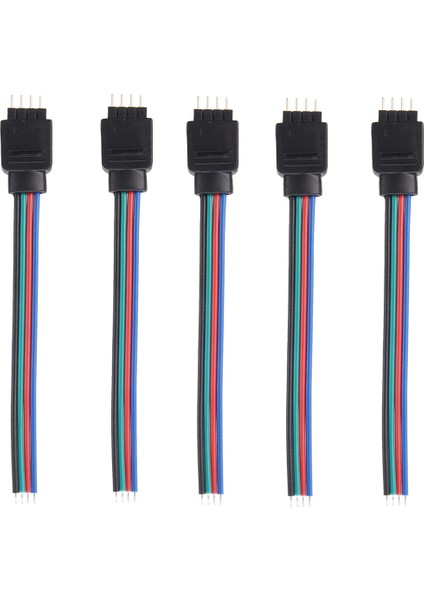 5 Adet Rgb LED Esnek Şeritler 4 Pin Erkek Konektör Kablosu (Yurt Dışından) fiyatları