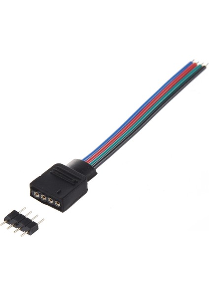 5 Adet Rgb LED Esnek Şeritler 4 Pin Erkek Konektör Kablosu (Yurt Dışından) modelleri