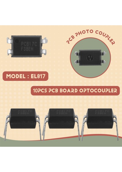 10PCS Pcb Kart Deliği Üzerinden PC817C PC817 EL817 817C Optocoupler Dıp-4 (Yurt Dışından) fırsatları