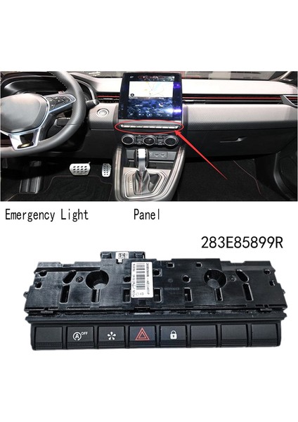Renault Clio Klein 283E85899R Için Acil Işık Anahtarı Panel Kilit Anahtarı Montajı (Yurt Dışından) modelleri