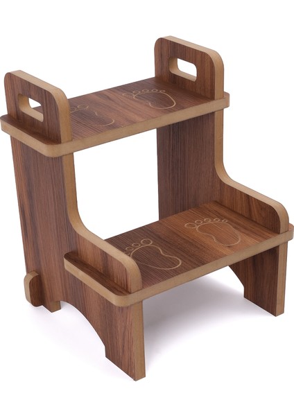 Ahşap Montessori Eğitici Kaymaz Çocuk Basamak-Tabure Banyo, Lavabo Merdiven Yükseltici fırsatları