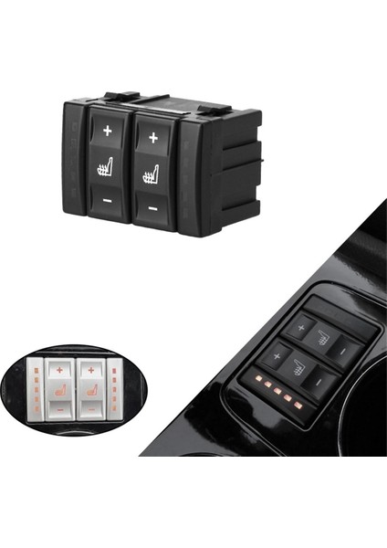 Ford Mondeo Mk4 Galaxy Mk3 Için Araba Koltuğu Ac Isıtıcı Anahtarı Isıtma Düğmesi Kontrolü 6M2T19K314 (Yurt Dışından) indirimleri