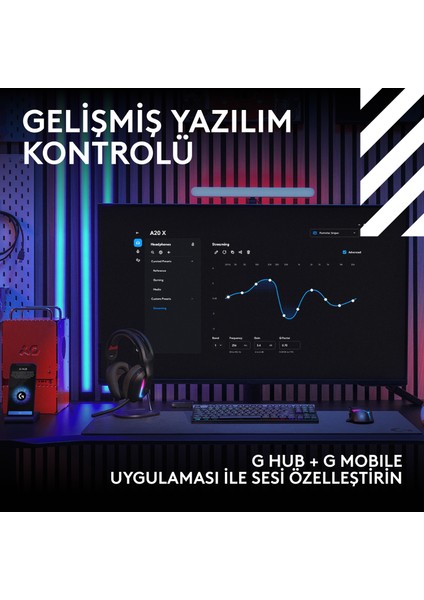 G G522 Lıghtspeed Wireless Gaming Pc Headset - Siyah