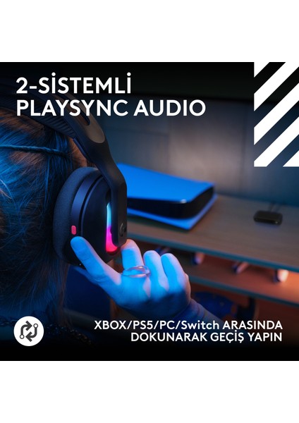 G G522 Lıghtspeed Wireless Gaming Pc Headset - Siyah
