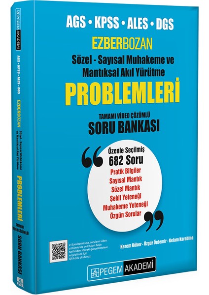 AGS KPSS ALES DGS Ezberbozan Sözel Sayısal Muhakeme ve Mantıksal fiyatları