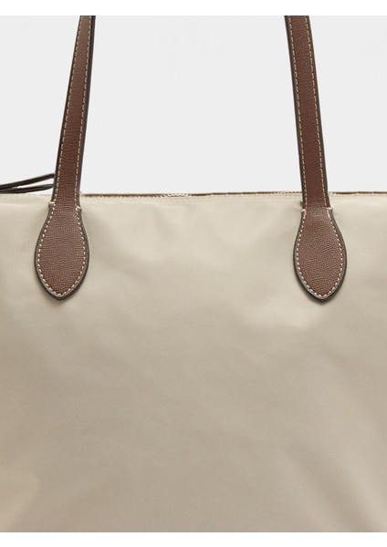 Teknik Kumaş Shopper Çanta L