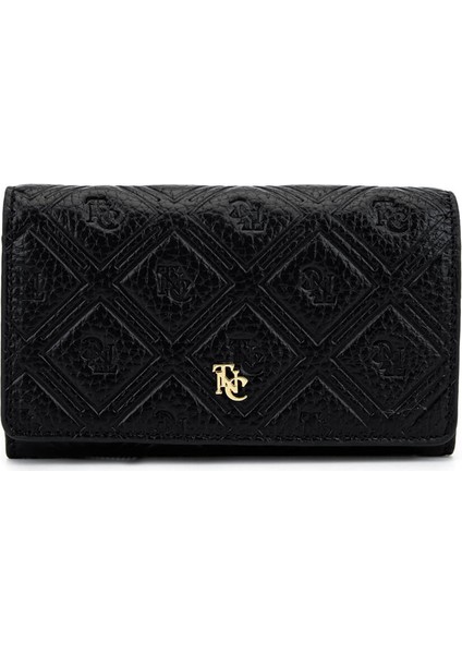 Kadın Hakiki Deri Siyah Cüzdan 1155 107 Bn Czdn SK25-26 Sıyah Fltr Bsk