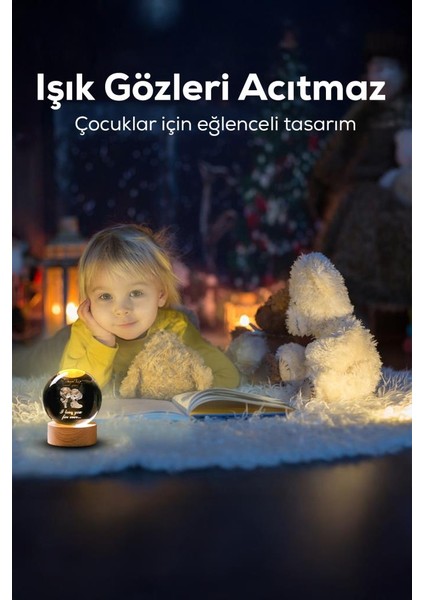 Ahşap Tabanlı Sevgili Figürlü LED Işıklı Küre fiyatları