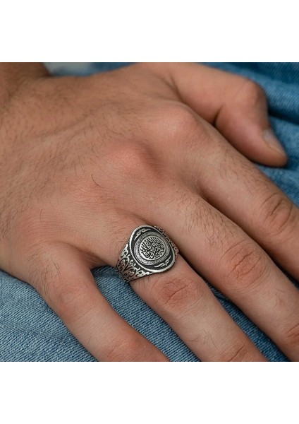 ​Gümüş Kelime-i Tevhid Erkek Yüzük fiyatları