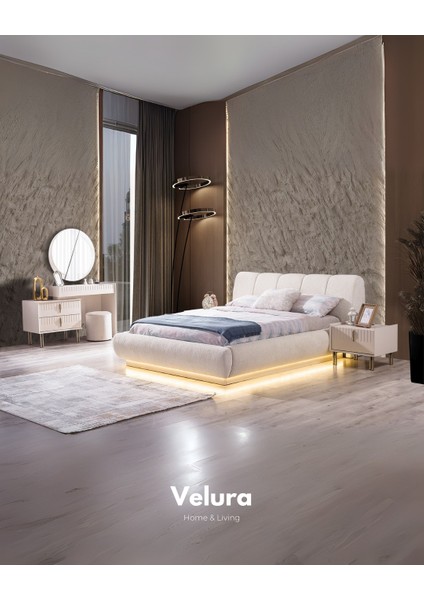 Tress Yatak Odası Takımı (6 Kapaklı Gardırop + Şifonyer + Komodin + Karyola) fiyatları