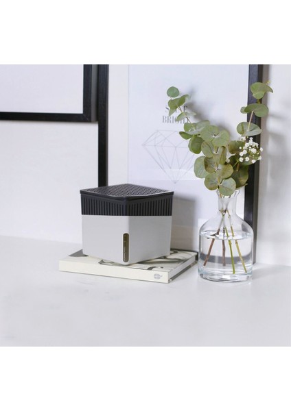 1 kg - Gri Kare Aparat, Vanilya - Nem Alıcı Aparat + Tablet - Rutubet Giderici