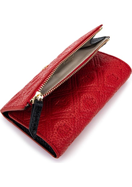 Kadın Hakiki Deri Kırmızı Cüzdan 1155 107 Bn Czdn SK25-26 Kırmızı Fltr Bsk fırsatları