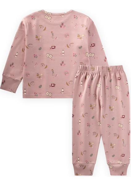 Desenli Mevsimlik Pijama Takım 1-7 Yaş Pudra Pembe fiyatları