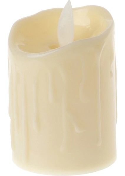 Alevli LED Mum Hareketli Alev Görünümlü Dekoratif Mum - 7cm