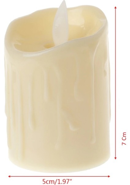 Alevli LED Mum Hareketli Alev Görünümlü Dekoratif Mum - 7cm fiyatları