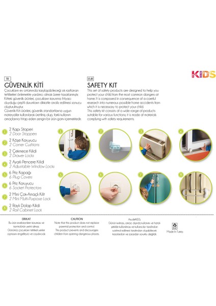 Çocuk Güvenlik Seti - Profesyonel 26 Parça fiyatları