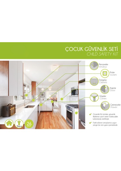 Çocuk Güvenlik Seti - Profesyonel 26 Parça fırsatları