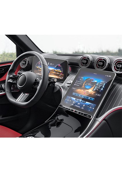 Mercedes Glc 2023-2025 Uyumlu Dijital Gösterge ve 11.9 Inç Navigasyon 9h Nano Ekran Koruyucu 2'li Set fiyatları
