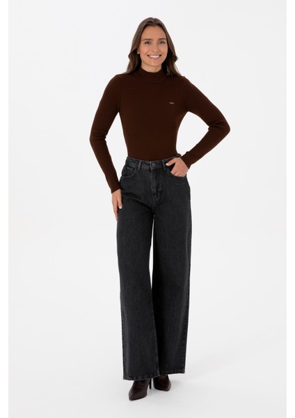 Kadın Koyu Kahverengi Kazak /triko 50315937-VR084 fırsatları