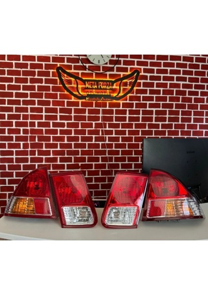 Can Meta Forza Otomotiv Honda Civic Stop Takım 2003-2006 Vtec2 4lü Set Uyumlu