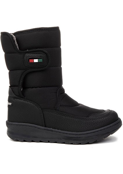 Kürklü Kaymaz Kışlık Bot Filet 9001 Prşt Siyah