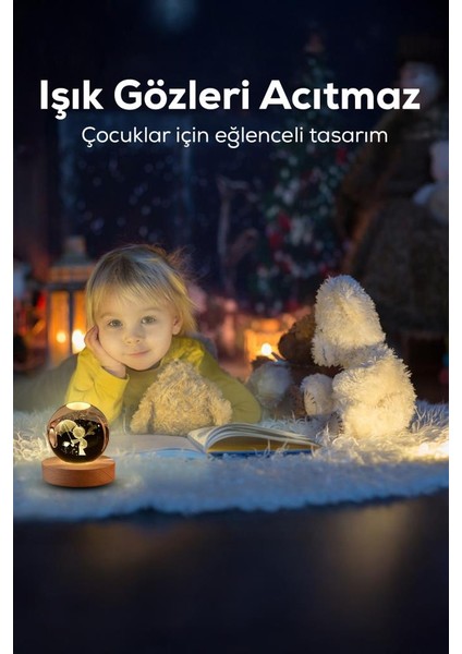 Ahşap Tabanlı Şemsiyeli Küçük Prens LED Işıklı Küre fiyatları