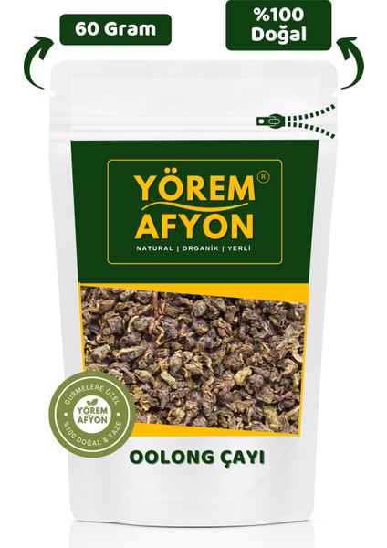Yörem Afyon Yüksek Rakım Hasadı Zihin Canlandıran Oolong Çayı (Thea Sinensis) | 60GR.