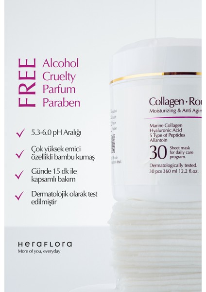 Collagen Routine Kolajenli Yaşlanma Karşıtı, Yoğun Nemlendirici Günlük 30'lu Kağıt Maske fırsatları