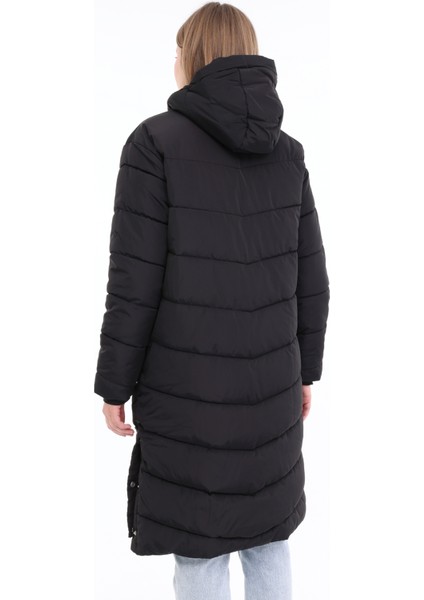 Wl Ulrıka 3UKR102 4pr Siyah Kadın Uzun Kaban