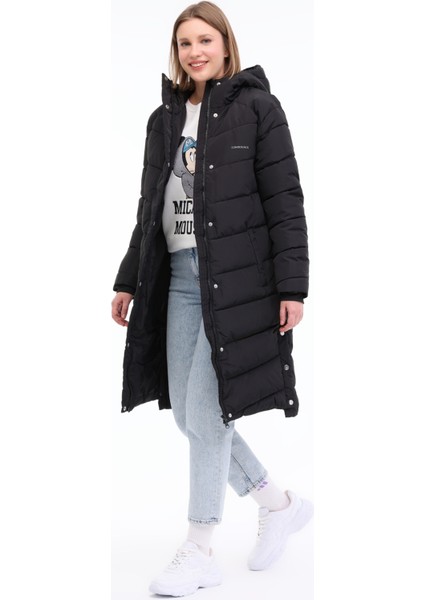 Wl Ulrıka 3UKR102 4pr Siyah Kadın Uzun Kaban