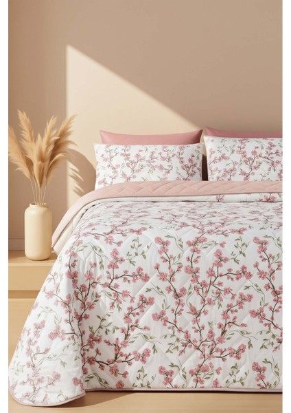 Sakura Çift Kişilik Pamuklu Kapitone Pike & Yatak Örtüsü fiyatları