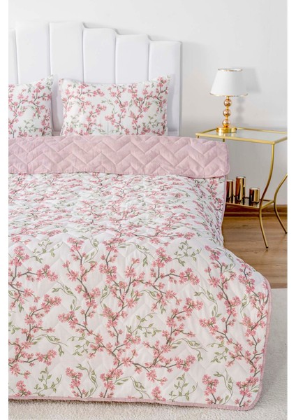 Sakura Çift Kişilik Pamuklu Kapitone Pike & Yatak Örtüsü modelleri