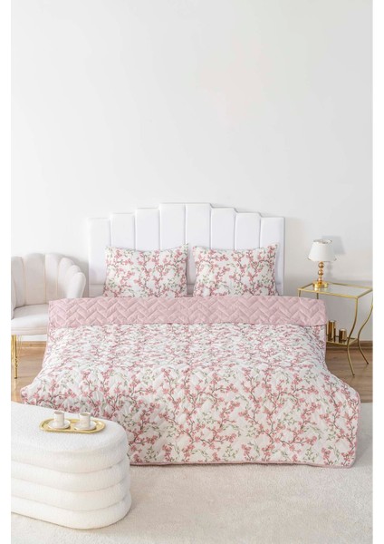 Sakura Çift Kişilik Pamuklu Kapitone Pike & Yatak Örtüsü fırsatları