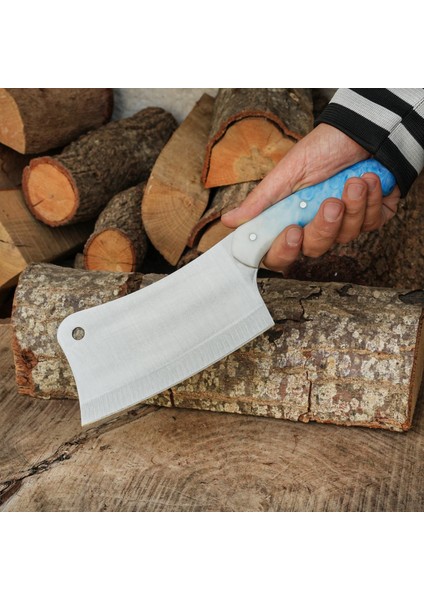 4'lü Kasap Bıçağı Seti + Kesme Tahtası - Paslanmaz Premium Kalite modelleri