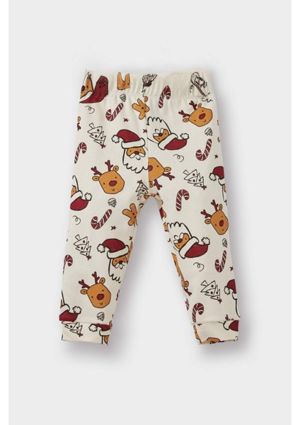 Erkek Bebek Pijama Takımı Yılbaşı Temalı Uzun Kollu Üst Uzun Alt F0557A525AU fiyatları