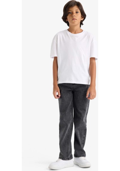 Erkek Çocuk Straight Fit Düz Paça Jean Pantolon F0454A825AU