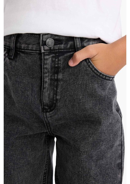 Erkek Çocuk Straight Fit Düz Paça Jean Pantolon F0454A825AU indirimleri