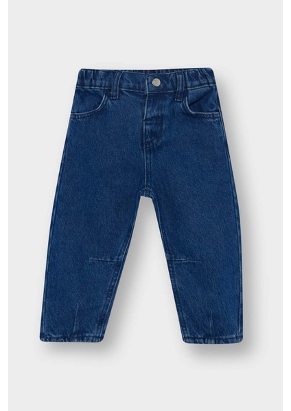 Erkek Bebek Beli Lastikli Jean Pantolon F3794A525AU
