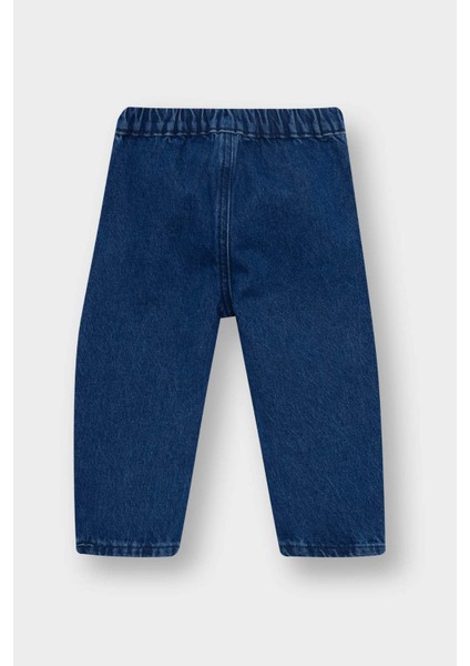 Erkek Bebek Beli Lastikli Jean Pantolon F3794A525AU modelleri