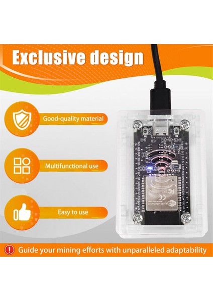 Btc Miner Pro+ Solo Miner 850KH/S Bitcoin Btc Miner ESP32 Çip Wifi Düşük Güç, Akrilik Kasa ve Ev Ofisi Için (Yurt Dışından) modelleri